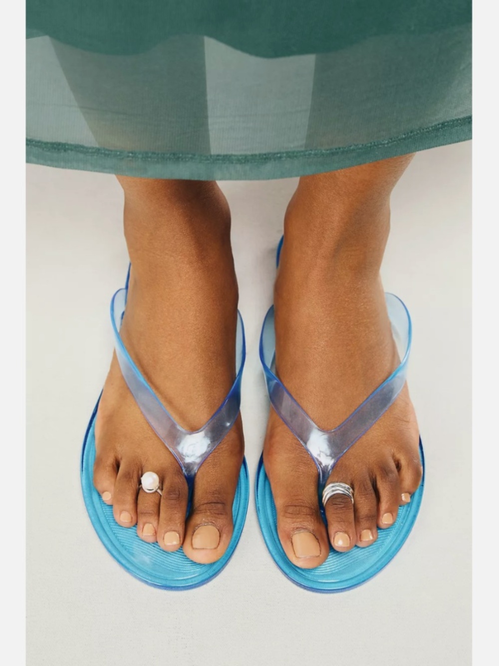 NWT ANTHROPOLOGIE CELANDINE SOL JELLY FLIP FLOPS